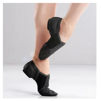 Piele Stretch Jazz Latin Pantofi de Dans Salsa Pentru Femei Jazz Balet Pantofi de Profesori de Dans Sandale Exercițiu de Pantofi 1865