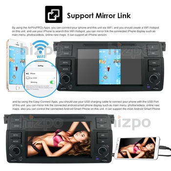 Prețul de fabrică Android 10 1 Din 1G 16G Car DVD Player pentru BMW E46 M3 Cu GPS Bluetooth Radio RDS USB Oglindă-Link Canbus 15093