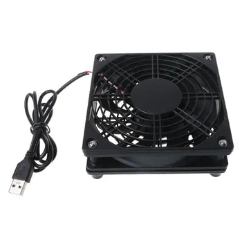 Router fan disipare a Căldurii stenturi DIY PC Cooler Box TV Wireless de Răcire Liniștită DC 5V USB de alimentare ventilator de 120mm cu plasă de Protecție C26 9977