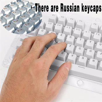 Rusă/engleză Lingvist PBT Taste pătrunde Lumina de Sus Tipărite Pentru Cherry MX Tastatură Mecanică Capac Cheie Switch-uri 108 Keyscaps 30883