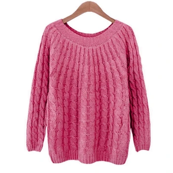 Răsucite pulover femei toamna și iarna moda bază pulover pentru femei pulover mâneci lungi snake model casual tricot 15876