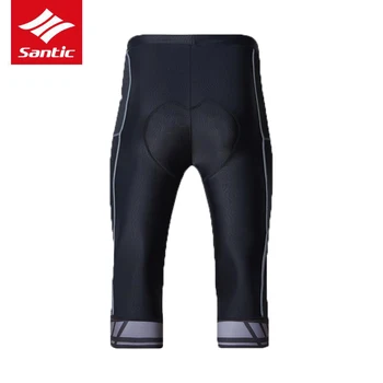 Santic Nouă Primăvară-Vară pantaloni Scurți de Ciclism pentru Bărbați 3/4 Echitatie pantaloni Scurți MTB Respirabil Perna 4D Coolmax Pad M7C04087 5132