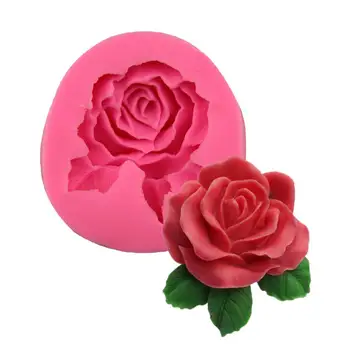 Silicon Lichid Mucegai Mare 3D Rose Forma Fondant Cupcake Săpun Manual Tort Mucegai Instrument de Copt din Silicon Decorare Tort Matrite 1392
