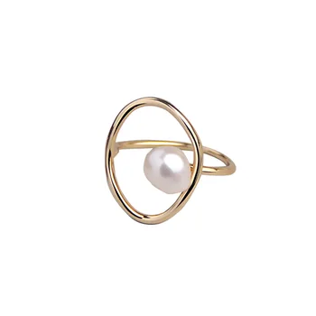 Silvology Argint 925 Lichidare Shell Pearl Inele Neregulate Pearl Stil Nordic Inele pentru Femei de Lux, Designeri de Bijuterii 0