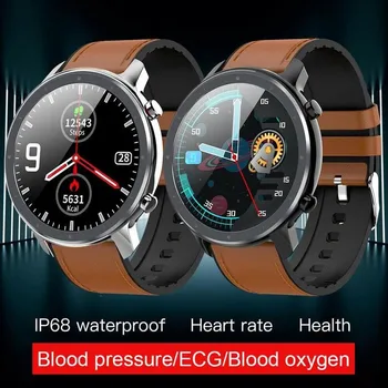 Sportiv Smart Watch Bărbați ECG Ritm Cardiac Ceas Sport Sânge Cronometru Rata Pedometru Inima Somn Monitor de Presiune de Înot 13334