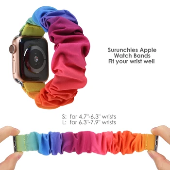 Toyouths Elasticele Elastic Curea de Ceas pentru Apple Watch Seria 6 5 4 3 2 1 Femei Incuietoare Curea Tesatura Pânză Watchband pentru iwatch 0