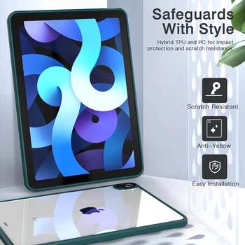Transparent Înapoi Caz Pentru iPad Aer 4 10.9 inch 2020 Acrilice Ultra-subtire Capac de Protectie Pentru iPad Air 4 Caz Conque Fundas 0