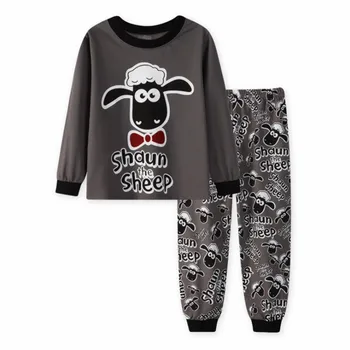 TUONXYE Copii Seturi de Pijamale pentru Copii Fete și Băieți, Pijamale, Haine pentru Copii Drăguț Desene animate Vacă de Lapte cu Maneci Lungi Tricou+Pantaloni 2 buc 1168