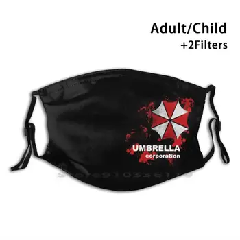 Umbrella Imprimare Reutilizabile Masca Pm2.5 Filtru Masca De Fata Copii Corporației Umbrella Raccoon City Nemesis Re2 Re3 20119