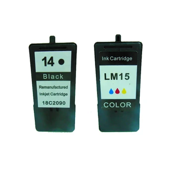 Vilaxh pentru lexmark 14 15 cartușe de cerneală Negru & Color pentru Lexmark Z2300 Z2320 X2650 X2600 X2670 Imprimanta lexmark 14 15 10532