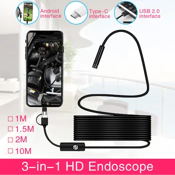 Wifi Endoscop cu Camera HD USB Android Endoscop Impermeabil 6 LED Puncte de Inspecție Camera Endoscop Pentru Android PC-ul Pentru Iphone 2873