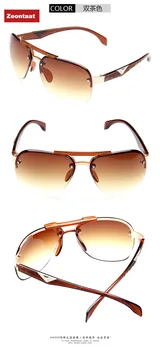 Zeontaat 2020 Nou ochelari de Soare Barbati Retro Cadru Mare Broasca Oglinda Bărbați ochelari de Soare Anti-UV Ochelari de Plajă în aer liber 13481