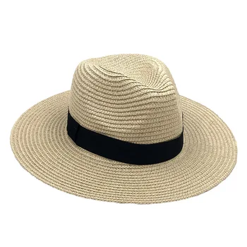 ZGYF JCH Brand de Pălării de Paie Pentru Femei Panama Pălărie Bej Alb Plaja Barbati Casual de Vara cu Boruri Largi Hawaiian Moda Pălărie de Soare 0