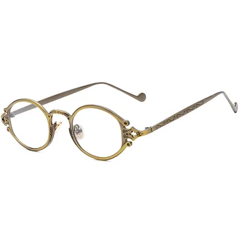 Zilead Retro Stil Steampunk Rama de Ochelari pentru Femei, Bărbați Oval Mic Spectacol Ochelari Rame Vintage Unsixe oculos Femininos 7836