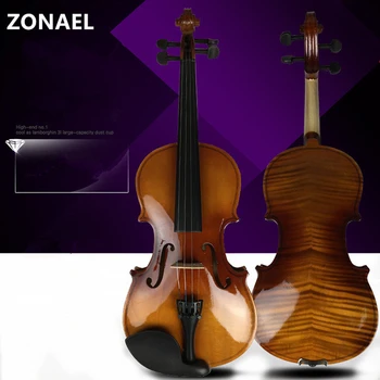 ZONAEL Noi 4/4 3/4 1/2 1/4 1/8 Incepator Vioara Antic Arțar Vioara Full Violino 3/4 Manual Instrument Muzical & Caz Arc 5357