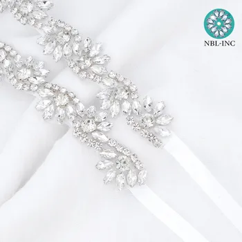 (1 BUC) Stras de Mireasa curea de nunta cu cristale de diamant rochie de mireasa curea accesorii cercevea pentru rochie de mireasa WDD1095 1