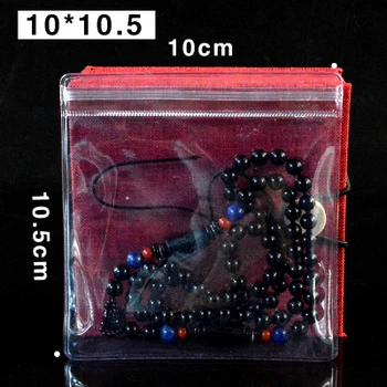 100buc Bijuterii din Plastic Pungă de Plastic Gros din PVC Anti-oxidare Inele, Margele Perla de Ambalare Sac sac de Depozitare 1
