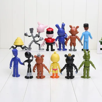 12buc/set 5-11.5 cm Cinci Nopți La lui Freddy figura FNAF jucării Chica, Bonnie, Foxy, Freddy Fazbear Urs Papusa PVC Figurine model 1