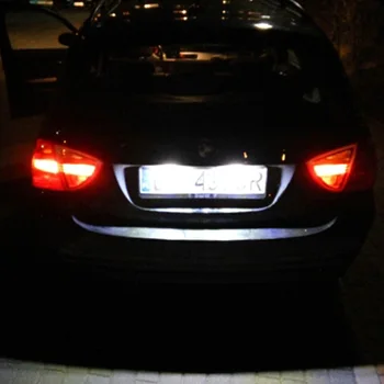 2 buc de Eroare LED fără Numărul de Înmatriculare Lumina Pentru BMW E60 E39 M5 E70 X5 X6 E71 E60 M5 E90 E92 E93 M3 6000K Alb Mașină de Lumina 1