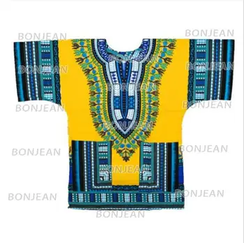 2019 Dashiki de design de moda Africană tradițională imprimat bumbac Dashiki tricouri unisex Tribale, Etnice Succunct Hippie 1