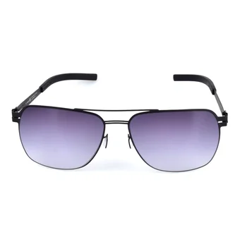 2020 Berin Design de Brand de Înaltă Calitate ochelari de Soare Barbati Șurub-mai puțin Ușoare Suqare Sticlă Soare UV Protetion Acoperire Lentile Gradient 1