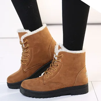 2020 Femei Cizme de Iarna Ține de Cald de sex Feminin Pantofi de Înaltă Calitate Glezna Cizme Pentru Femei Indesata Moda pentru Femei Pantofi 1
