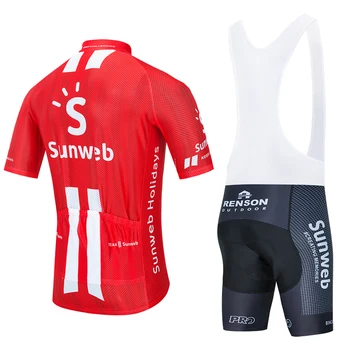 2020 nou sunweb echipa de ciclism jersey 20D biciclete pantaloni scurți set Ropa Ciclismo MENS vara uscat rapid cu BICICLETA Maillot de jos de îmbrăcăminte 1