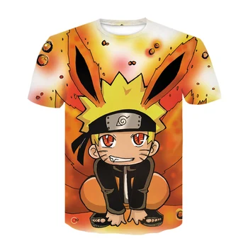 2021 Bărbați T-shirt Anime Naruto Tineret pentru Copii T-shirt 3DT-shirt Naruto Tricoul Cosplay Sus Men ' s T-shirt 1