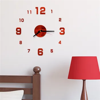 25# 3d Diy Roman Numere de Acril Oglindă de Perete Sticker Ceas de Perete Ceasuri Pentru Home Decor Mural Decalcomanii de Acasă Decorare Accesorii 1