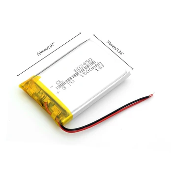 3.7 V 803450 Litiu-Polimer LiPo1500mAh Baterie Reîncărcabilă li-ion celule Cu PCB Pentru Mini Ventilator MP4 MP5 GPS Jucărie PDA Cască 1