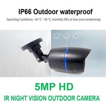 5MP Camera AHD 720P 1080P HD 5MP Securitate CCTV de Supraveghere de Exterior rezistent la apa de Înaltă Definiție Infraroșu Viziune de Noapte camera de Acasă 1