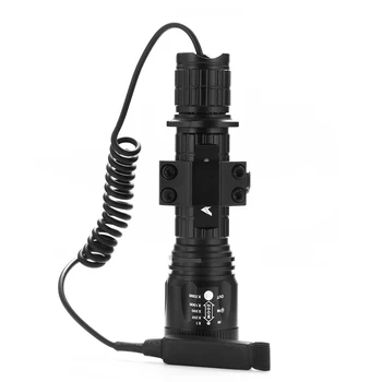 AloneFire TK400 XML L2 Lanternă Tactică 5-Modul de Felinar Portabil de Vânătoare Lanterna cu Telecomanda Comutator de Presiune Pistol de Montare 1