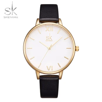 Brand de Top SK Femei Ceasuri din Piele Ceas de Aur de Lux pentru Femei Ceasuri Doamnelor Ceas cu Ceas Saat Relogio Feminino reloj mujer 1