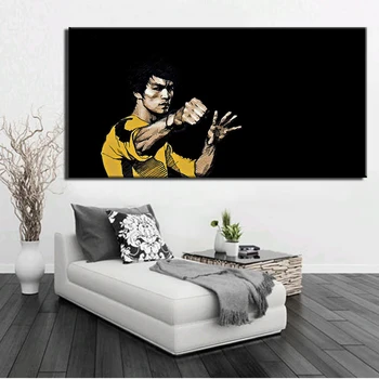 Bruce Lee Postere Si Printuri de Arta de Perete Decor Acasă Kung Fu Superstar Tablouri Canvas Poze de Perete pentru Living Decorul Camerei 1