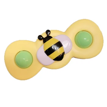 Copilul Mare Desene animate Insecte Flori Spinner Frământa Spinner Top Cu Fraier Mese-masa de Jucării pentru Baie Jucării 1
