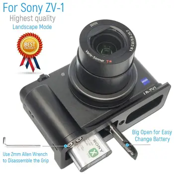 Eliberare rapidă L Placa Suport Suportul de Prindere de Mână pentru Sony ZV1 Camera Arca-Swiss Standard Partea de Montare Placă 1