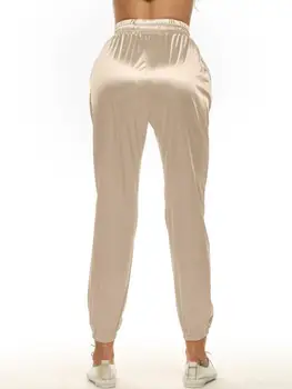 Femeile par Ud Dantelă-up Casual Pantaloni 2019 New Street Hot de Moda de Înaltă talie Pantaloni 1