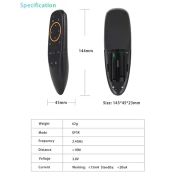 G10 Voce de la Distanță de Control 2.4 G Wireless Inteligent Air Mouse-ul ASCUNS pentru Android TV Box 1