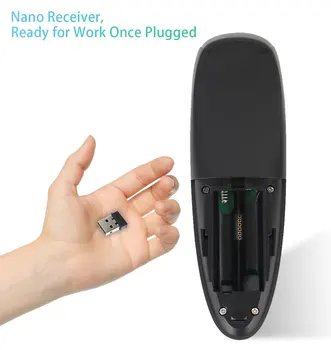 G10s G20s G30s Wireless 10M de la Distanță de Control 2.4 G Receptor USB Mouse-ul de Aer de Control Vocal Cu Gyro de Detectare de la Distanță Pentru Android TV Box 1