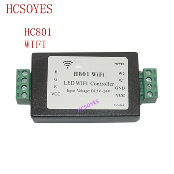 H801 WiFi;RGBW LED-uri controler WIFI;WiFi LED RGBW H801 Operatorului;DC5-24V intrare;4 CANALE*4A ieșire 1