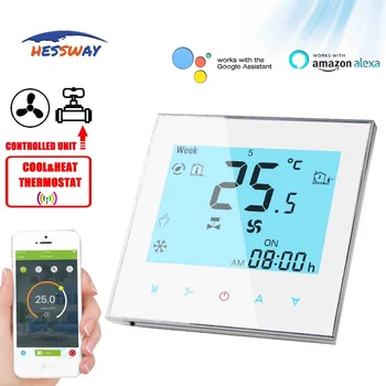 HESSWAY TUYA 2PIPE comutator de temperatura termostat WIFI pentru 0-10V proporțională integrală vavle&fan 1