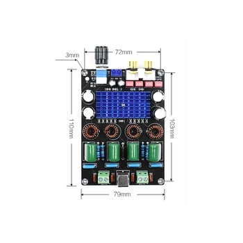 KYYSLB DC12-24V Putere Mare de 100W*2 XH-M590 Digital, Amplificator de Putere de Bord TPA3116D2 Acasă Amplificator Audio Stereo Bord 1