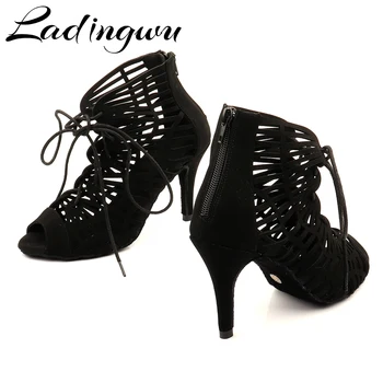Ladingwu 2020 Nou Dans Latino Cizme Femei De Interior Sport Pantofi De Dans Unic Laser Model De Pantofi De Dans Salsa Party Jazz Dance 1