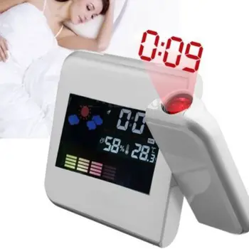 LCD Ceas Electronic de Proiecție Digital Ceas cu Alarma Snooze Vremea Termometru cu Display LED 1