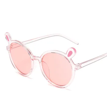 LEONLION Minunat pentru Copii ochelari de Soare Rotund ochelari de Soare pentru Copii Clasic de Brand Designer de Ochelari de vedere Ochelari Roz Nuante Pentru Baiat Fata 1