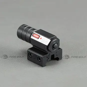 LUPUL de FOC Mini tactici 635-655nm Red Dot Vedere cu Laser pușcă Pentru Pistol Regla 11mm&20mm Picatinny Feroviar Laser Pointer 1