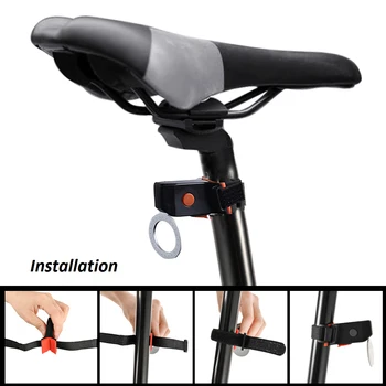 Mai multe Moduri de Iluminare pentru Biciclete Lumina USB Charge Led Biciclete Lumina Flash Coada Spate Lumini pentru Biciclete de Munte Biciclete Seatpost 1