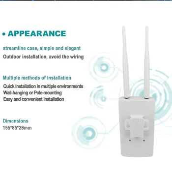 Mobil 4g router wi-fi deblocat CAT4 LTE Routere 4g router cu slot de sim 3G/4G Router WiFi pentru Camera IP de Exterior/de Acoperire WiFi 1