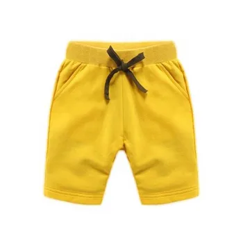 Moda de vara pantaloni de bumbac băiat pantaloni scurți de plajă de culoare pură bomboane de culoare pantaloni copii, haine de vânzare cu amănuntul de îmbrăcăminte pentru copii 1
