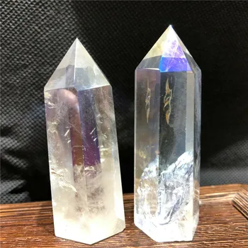 Nataural piatra si cristale bagheta punct rainbow crystal aura obeliscul de piatră de vindecare pentru cadou 1